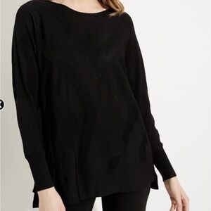 Joseph Ribkoff black knit top
